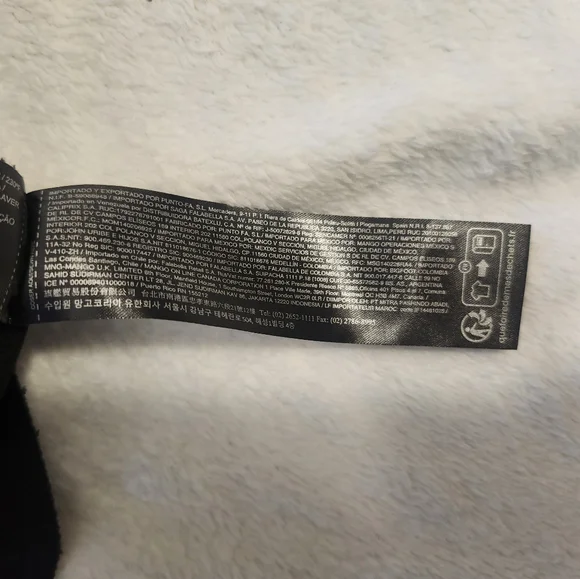 MANGO CESARW Straight-Leg Trousers Size 38 (US 6) Black  NWT - Picture 12 of 15